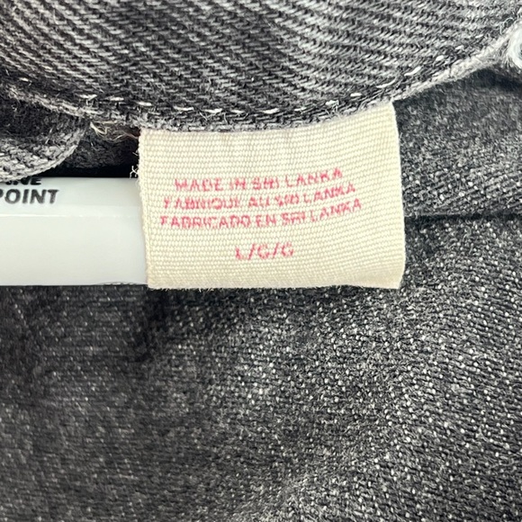 Levi’s Sz Large Sleeveless Black Denim Jumpsuit - Picture 8 of 14